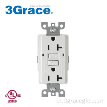 GFCI Outlet 20a 125V مع وظيفة الاختبار الذاتي